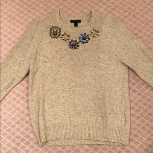 WORN ONCE J. Crew Jewel Sweater
